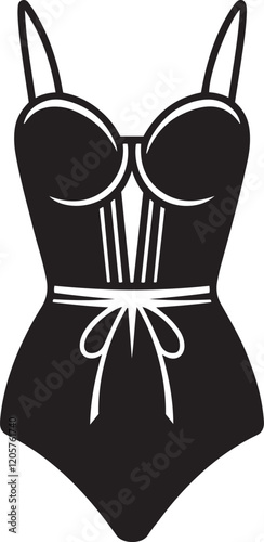 Bodysuit Silhouette Vector