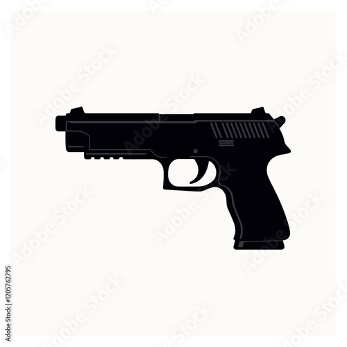 handgun pistol hand pistol gun svg vector cut file for cricut and silhouette design space