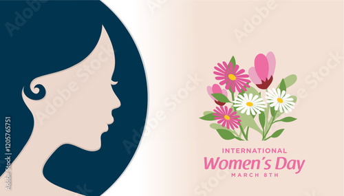 International women's day design vector illustration.