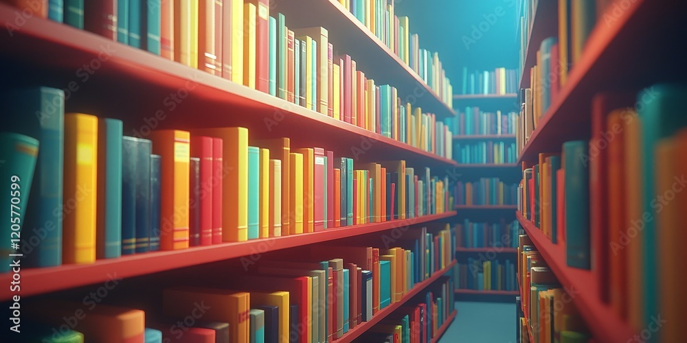 A seamless colorful pattern resembling a bookshelf, ideal for education, creativity, and reading themes. A seamless colorful pattern resembling a bookshelf, ideal for education, creativity, and reading themes.