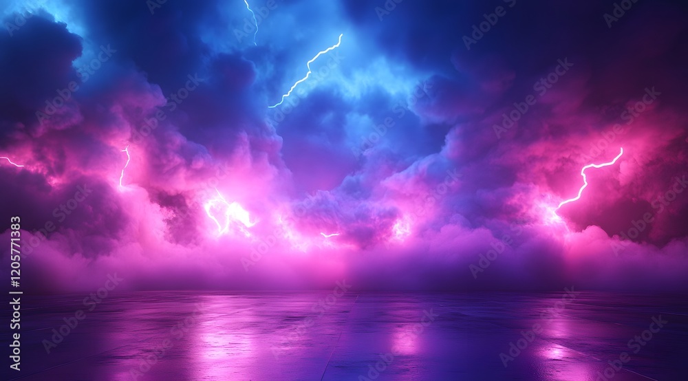 Obraz premium lightning in the sky