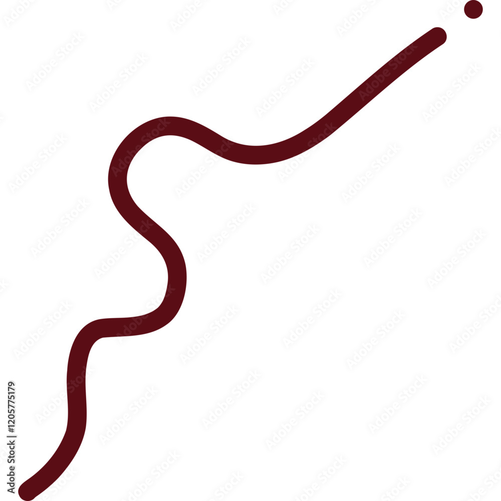 Fototapeta premium scribble line vector red