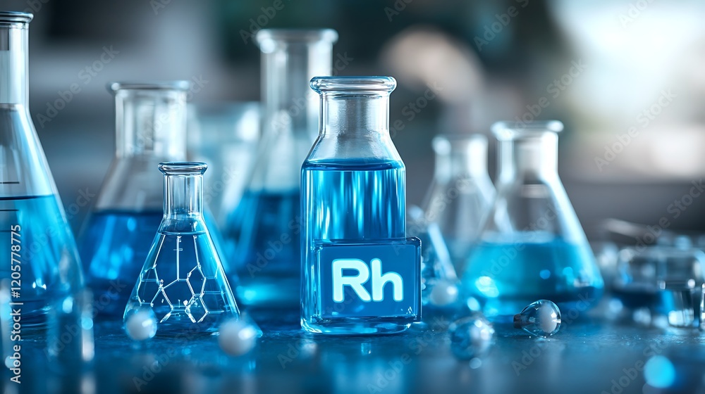 A close up of the light blue chemical elements glasses A close up of the light blue chemical elements glasses