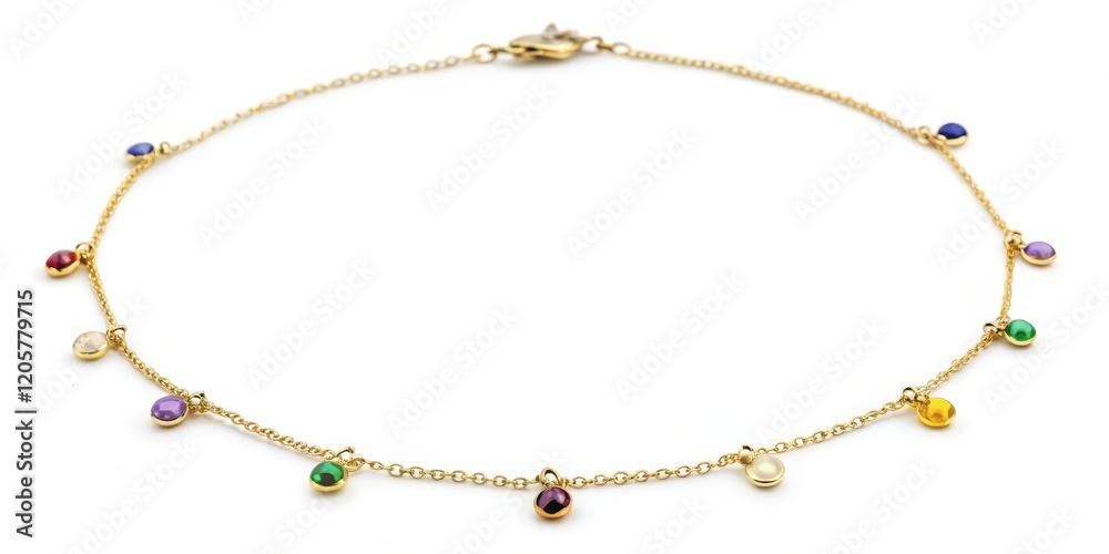 Dainty Gold Choker Adorned with Delicate Chain and Tiny Gemstones, Perfect for Adding a Touch of Sophistication to Any Outfit, sophisticated, jewelry Dainty Gold Choker Adorned with Delicate Chain and Tiny Gemstones, Perfect for Adding a Touch of Sophistication to Any Outfit, sophisticated, jewelry