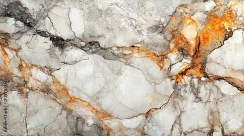 Abstract Marble Texture with Orange Veins - Ideal for Interior Design and Architectural Use