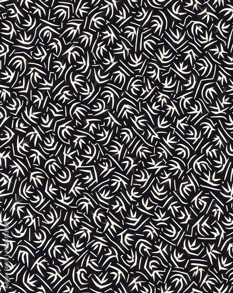 Abstract Pattern with Repeating Angular Shapes in Black and White Abstract Pattern with Repeating Angular Shapes in Black and White