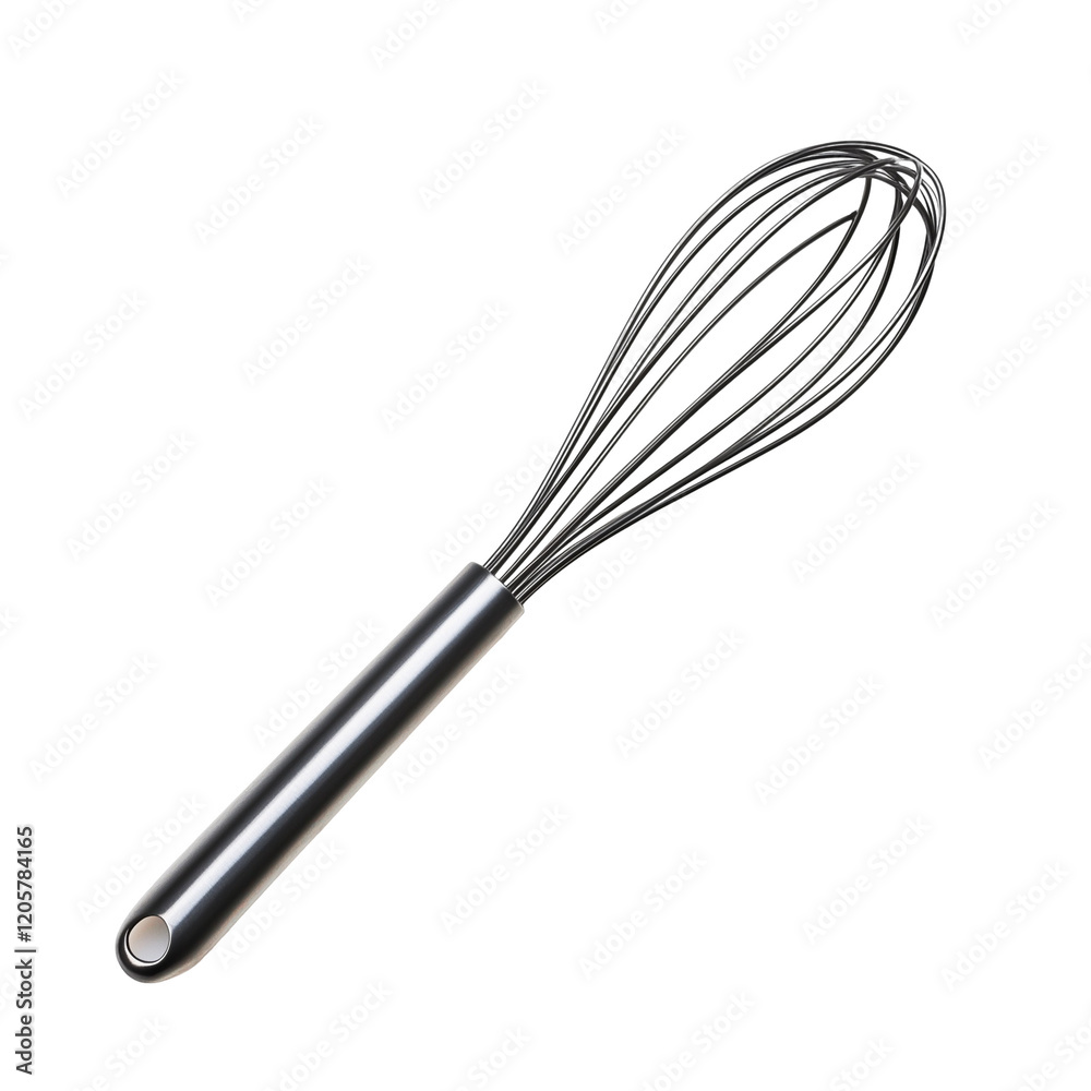 Metal Kitchen Whisk on White Background
Metal Kitchen Whisk on White Background