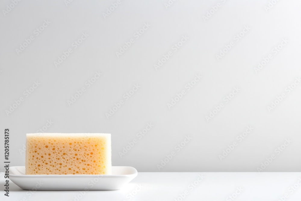 commercial photography for advertising campaign close-up of compostable sponge showing its natural porous texture placed commercial photography for advertising campaign close-up of compostable sponge showing its natural porous texture placed