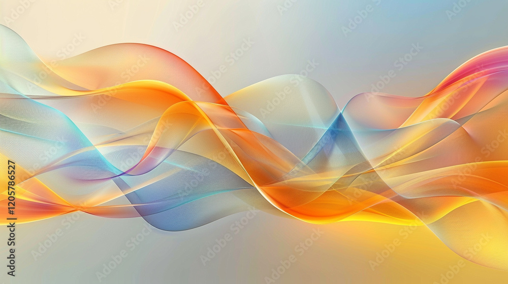 A colorful abstract design featuring flowing ribbons in radiant shades of coral, turquoise, and yellow. A colorful abstract design featuring flowing ribbons in radiant shades of coral, turquoise, and yellow.