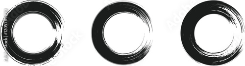 black brush strock set 