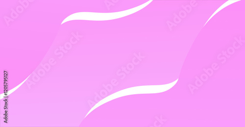 Elegant design featuring a soft pink background with flowing white ribbon-like elements, creating a modern and graceful aesthetic. Ideal for creative projects, digital artwork, and minimalist designs