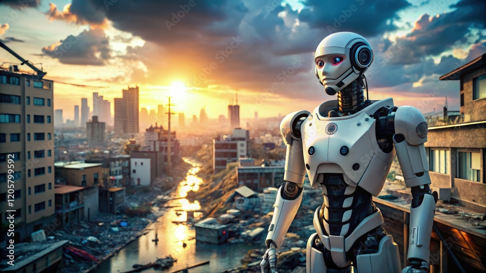 Robotic AI Assists in Disaster Relief With High Tech Capabilities. Generative AI Robotic AI Assists in Disaster Relief With High Tech Capabilities. Generative AI