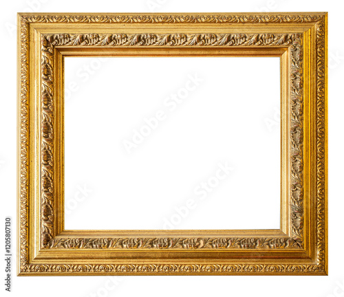 Gold frame.