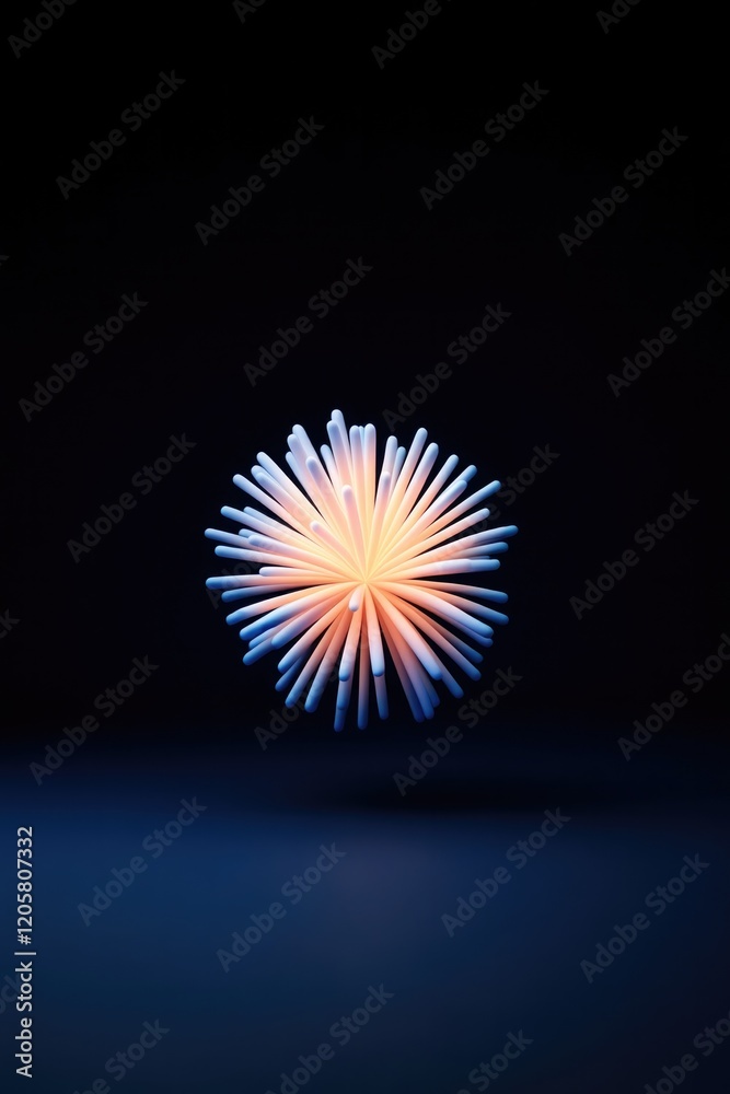 minimalist cartoon fireworks icon bursting with holographic gradient colors in 3d emoji style minimalist cartoon fireworks icon bursting with holographic gradient colors in 3d emoji style