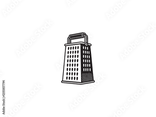 Grater Icon - Kitchen Tool Symbol for Cooking and Food Preparation