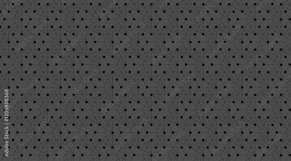 Multiple shape vector pattern background | Luxury pattern design with hexagonal, triangle, circular shape with dark gray backgrund colour | Dotted 3d pattern design