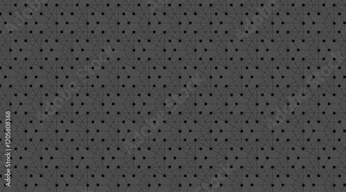 Multiple shape vector pattern background | Luxury pattern design with hexagonal, triangle, circular shape with dark gray backgrund colour | Dotted 3d pattern design