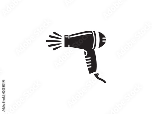 dryer isolated on white background, vector template