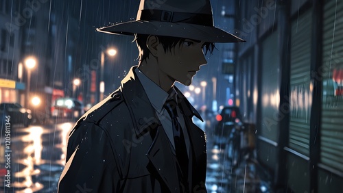 graduate in the rain