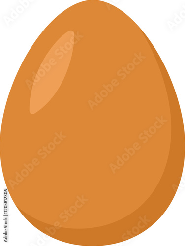 Spiced corned egg.
Traditional spiced corned egg flat icon vector isolated.
Transparent background.