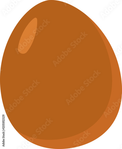 Spiced corned egg.
Traditional spiced corned egg flat icon vector isolated.
Transparent background.