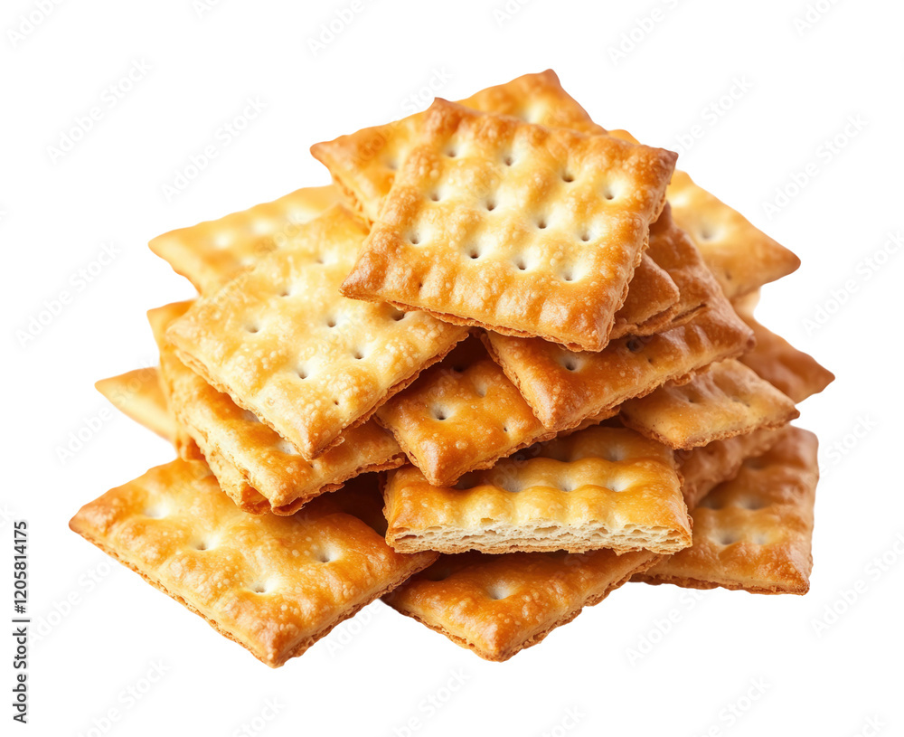 Delicious pile of crackers food studio setting close-up view snack concept Delicious pile of crackers food studio setting close-up view snack concept