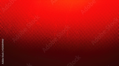 Abstract red halftone background with gradient.