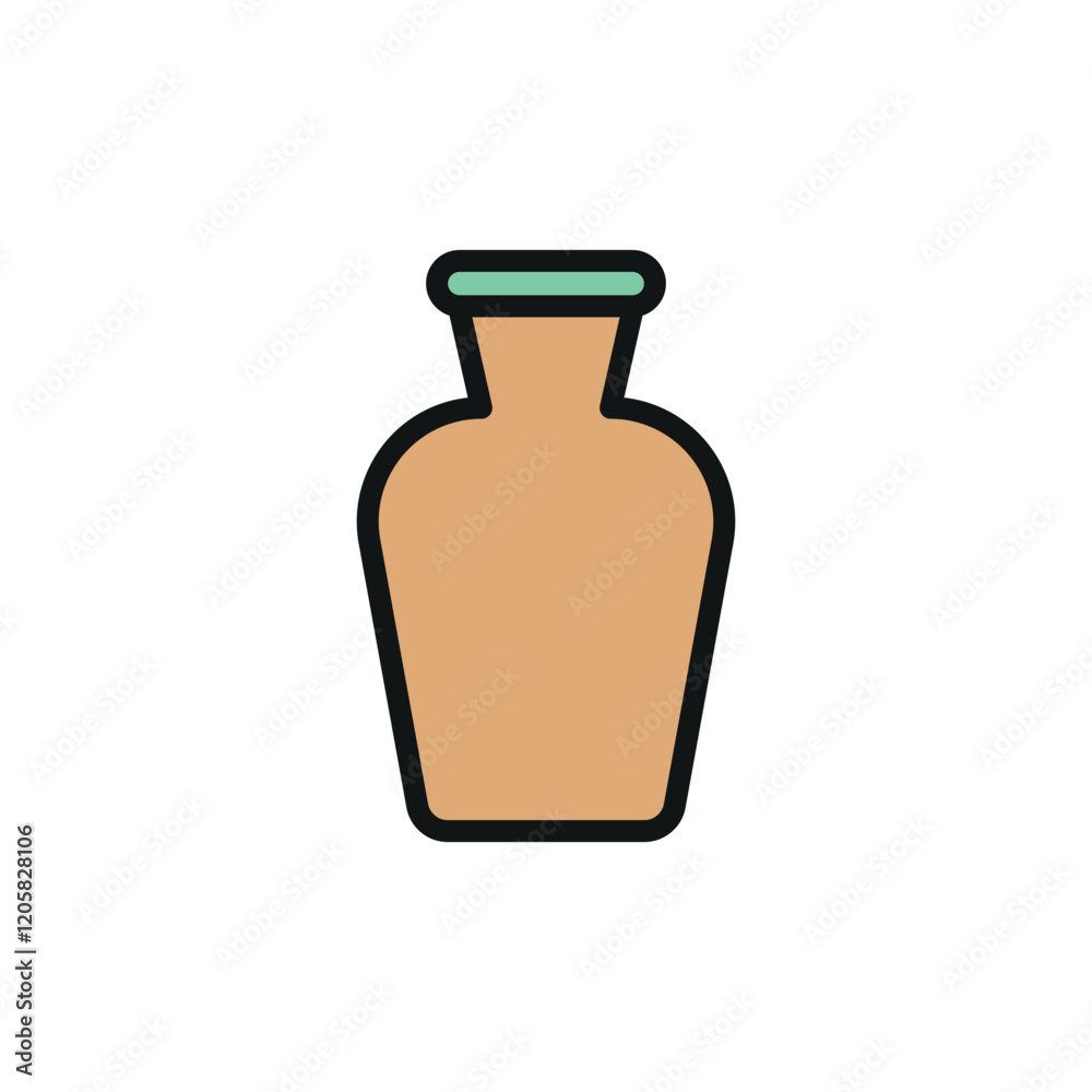Vase icon represents elegance and home decor, perfect for interior design, floral arrangements, and decorative illustrations. Vase icon represents elegance and home decor, perfect for interior design, floral arrangements, and decorative illustrations.