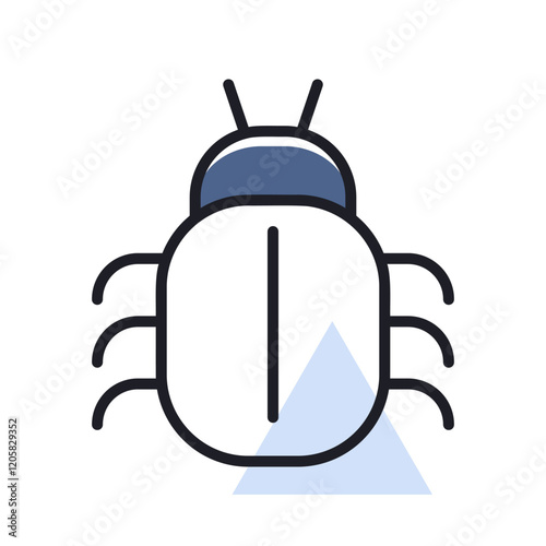 Software or program bug vector icon