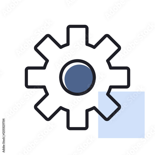 Settings icon with additional gears symbol