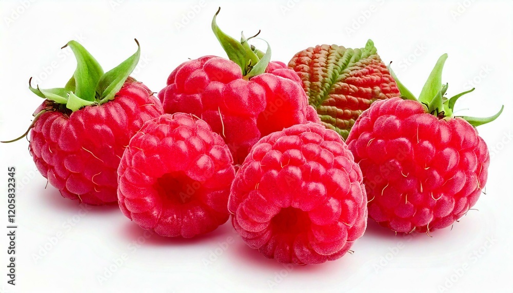 Raspberry collection isolated on white background with clipping path Raspberry collection isolated on white background with clipping path
