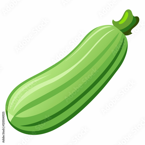 zucchini isolated on white
