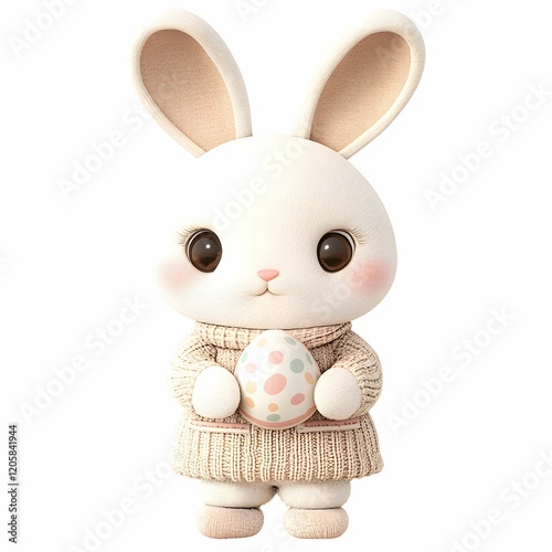 Adorable 3d easer bunny clipart photo