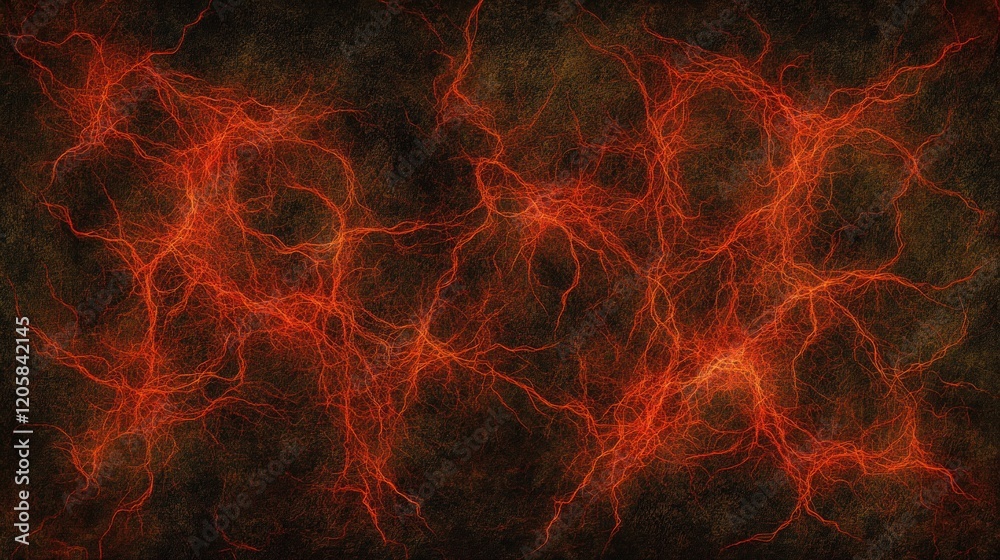 Fiery energy veins texture, dark background, abstract art, graphic design Fiery energy veins texture, dark background, abstract art, graphic design