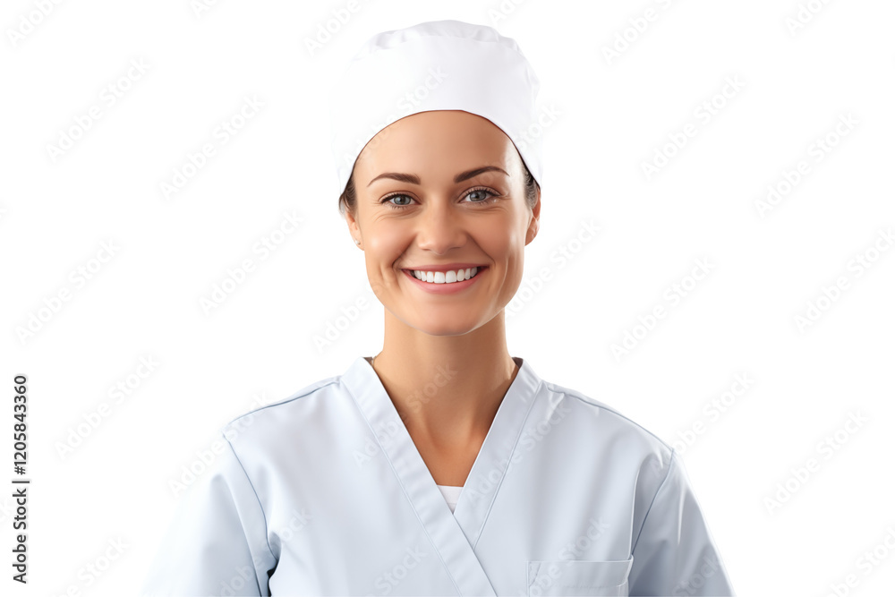 Smiling White Nurse in Professional Uniform with Stethoscope, Friendly and Caring Healthcare Worker, Transparent Background, Perfect for Medical, Healthcare, and Wellness Themes - Png cut out. Smiling White Nurse in Professional Uniform with Stethoscope, Friendly and Caring Healthcare Worker, Transparent Background, Perfect for Medical, Healthcare, and Wellness Themes - Png cut out.