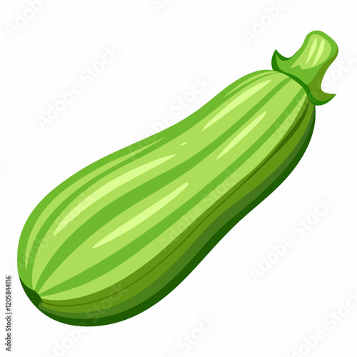 zucchini isolated on white