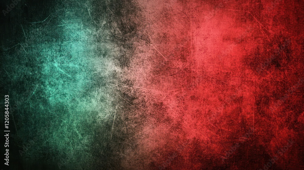 Fototapeta premium Red green grunge texture background design