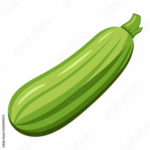 zucchini isolated on white