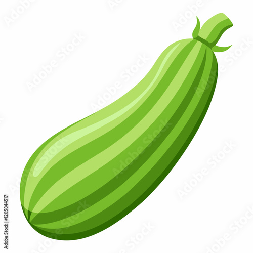 zucchini isolated on white