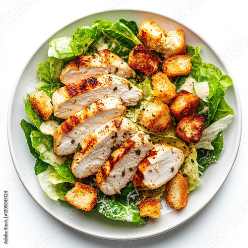 caesar salad, salad caesar, ceasar salad, cesar salad on white background