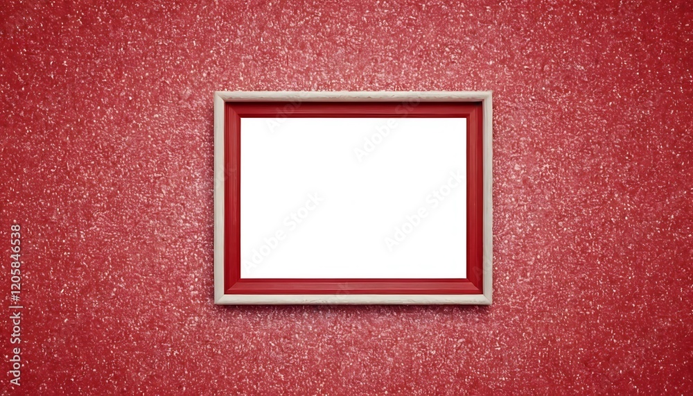 Fototapeta premium shiny grainy red white geometric frame abstract colorful noise textured background with blank space,horizontal, no people, photography, color image, backgrounds, creativity, drop,9465