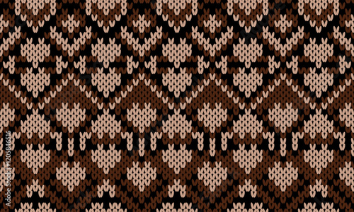 Seamless printable knitting patterns, wallpapers, ultra-high resolution raster illustrations, print-on-demand patterns.