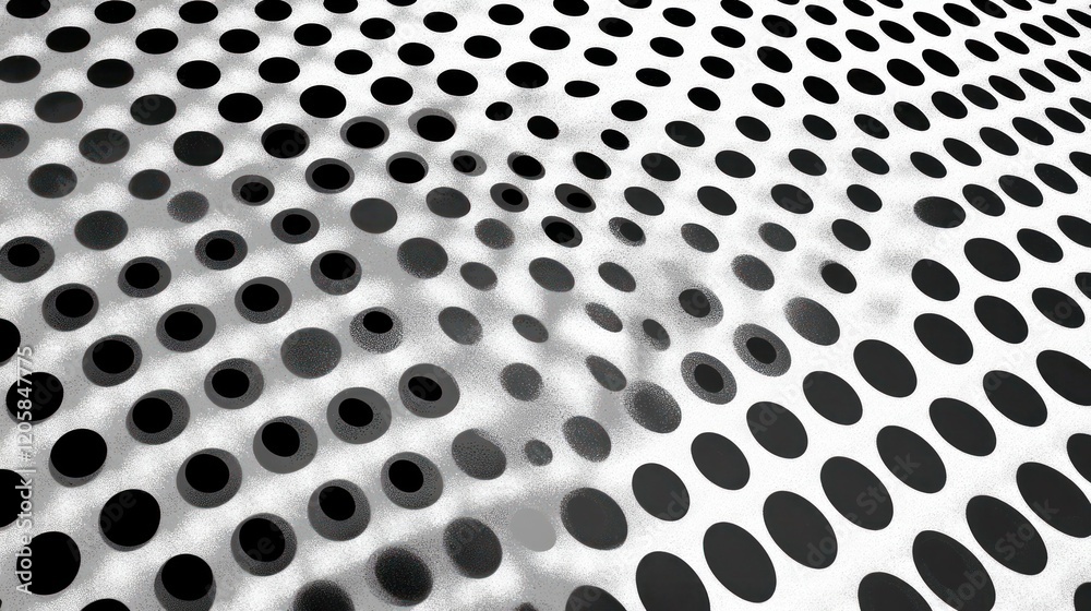 Perforated metal sheet, outdoor shadow, textured background, design element Perforated metal sheet, outdoor shadow, textured background, design element