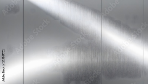 Brushed Metal Surface Texture Abstract Modern Background Shiny Panel