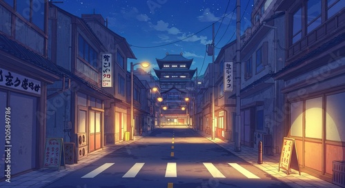 Anime Traditional Japanese Street