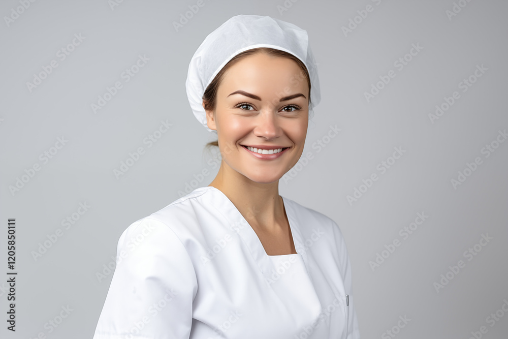Smiling White Nurse in Professional Uniform with Stethoscope, Friendly and Caring Healthcare Worker, white Background, Perfect for Medical, Healthcare, and Wellness Themes Smiling White Nurse in Professional Uniform with Stethoscope, Friendly and Caring Healthcare Worker, white Background, Perfect for Medical, Healthcare, and Wellness Themes