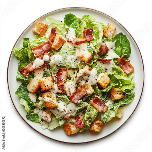 caesar salad, salad caesar, ceasar salad, cesar salad on white background