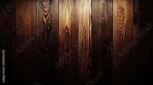 Dark wood planks background texture, illuminated, interior, rustic design photo