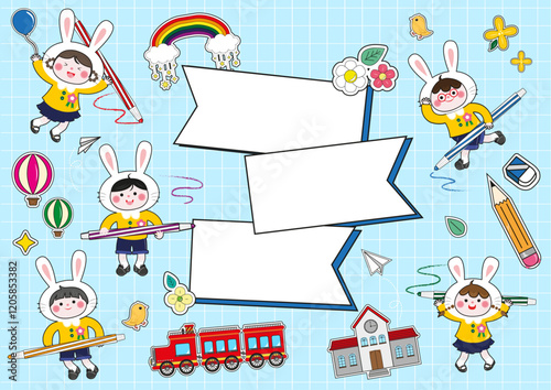 Memo Note Illustration Design for Cute Children