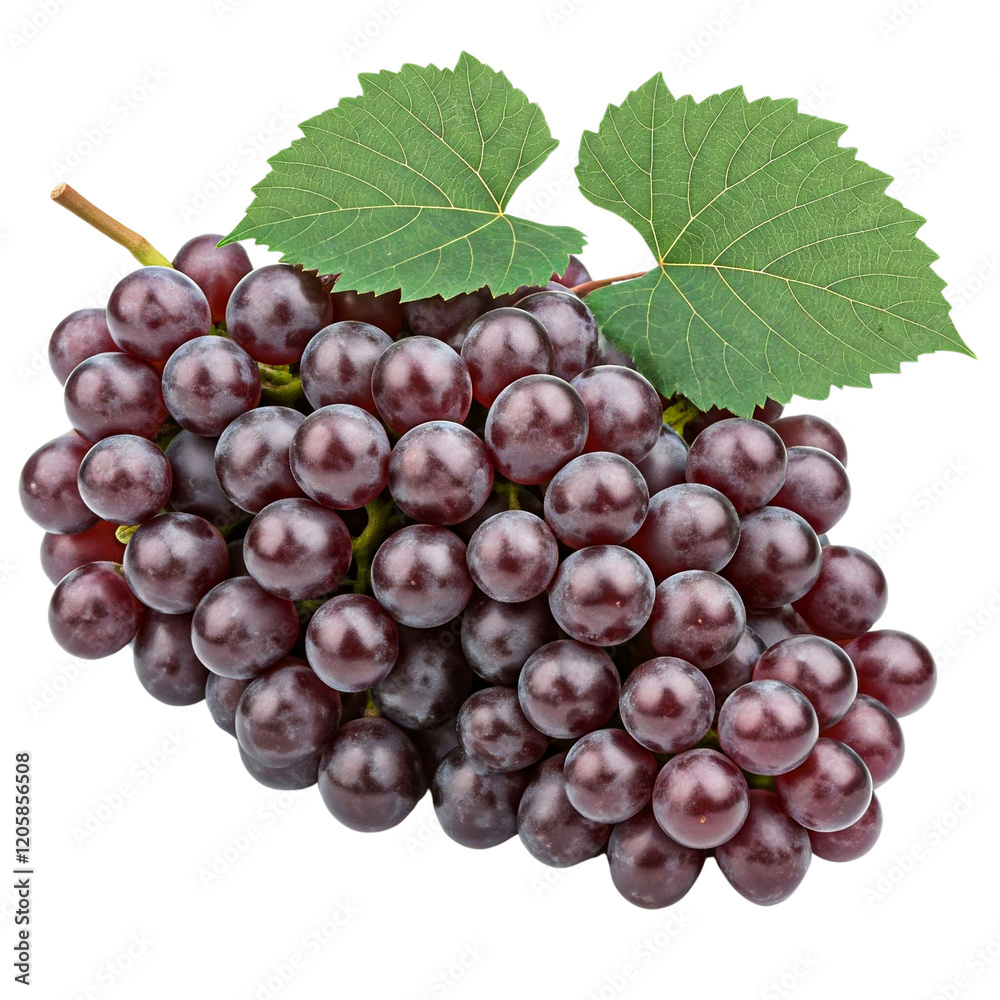 Fototapeta premium grapes isolated on transparent background